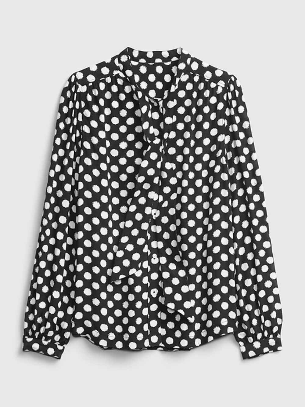 NWT Gap Polka Dot Bow Front Top Blouse